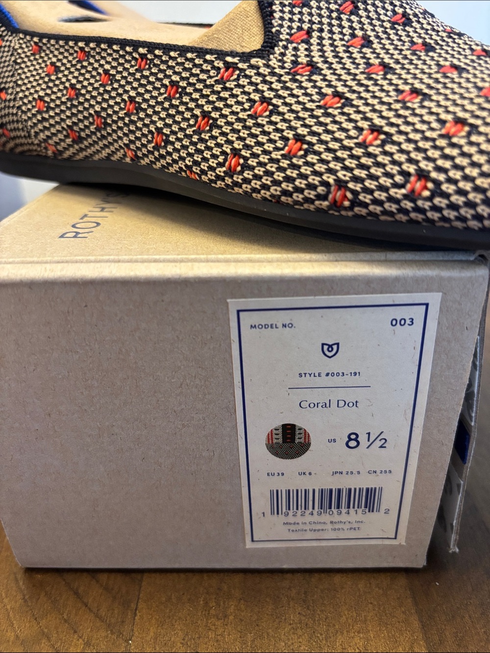 Rothy’s Coral Dot Loafers 8.5 - Picture 5 of 7